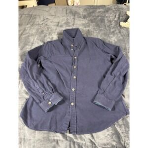 PS Paul Smith Navy Blue Tailored Fit Button Down Shirt Men‎ Size L